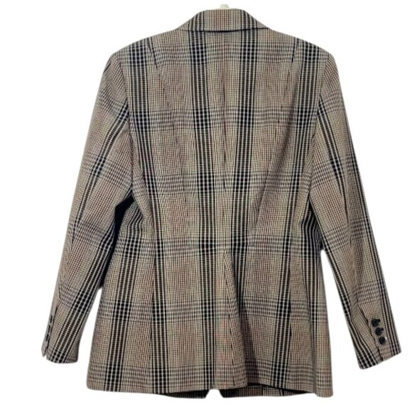 Theory Faringdon Blazer Jacket Check Size 12 Pre-Loved - Picture 5 of 5